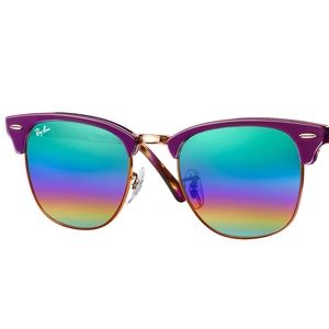 NWT Ray-Ban Clubmaster Mineral Flash Sunglasses
